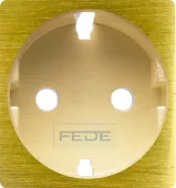 FEDE Обрамление розетки 2к+з, цвет bright patina беж (используется ТОЛЬКО с новым мех. FD16823)