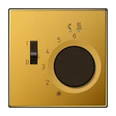Терморегулятор для тёплого пола Jung LS, золото (96-я проба)