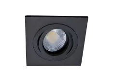 Donolux светильник встраиваемый, поворотный квадрат, MR16,D92х92 H60, max 50w GU5,3, чёрный