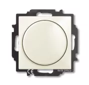 Светорегулятор поворотно-нажимной ABB Basic55 для ламп накаливания 230в и галогеновых ламп 220в, без нейтрали, слоновая кость