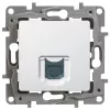 Розетка компьютерная одиночная Legrand Etika UTP RJ45 Cat.6, белый