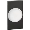 Лампа аварийного освещения съёмная, с накладкой на 2 модуля, цвет чёрный