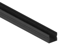 Накладной алюминиевый профиль 17х14,5х2000. Цвет: Черный. RAL9005