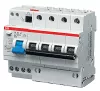Автоматический выключатель дифференциального тока (АВДТ) ABB DS204, 40A, 30mA, тип AC, кривая отключения C, 4 полюса, 6kA, электро-механического типа, ширина 8 модулей DIN