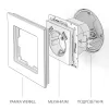 Werkel слоновая кость Розетка 220v с заземлением и с зарядкой USB type A+A. W1171503