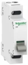 Рубильник модульный Schneider Electric Acti9, 1 полюс, 32A, ширина 1 DIN-модуль