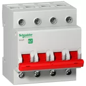 Рубильник модульный Schneider Electric Easy9, 4 полюса, 80A, ширина 4 DIN-модуля