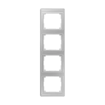 Рамка Jung SL 500 на 4 поста, вертикальная, серебро