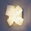 Flaver Светильник настенный Kb Quadro, белое сатинированное стекло, 40x40х15см, max 4x75W G9, хром
