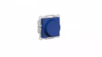 Светорегулятор поворотно-нажимной Schneider Electric Atlas Design универсальный (в т.ч. для led и клл), без нейтрали, на винтах, аквамарин