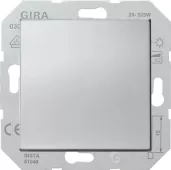 Светорегулятор клавишный Gira ClassiX для ламп накаливания 230в и обмоточных трансформаторов 12в, без нейтрали, хром