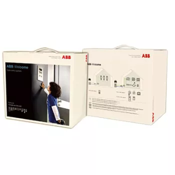 ABB-Welcome Комплект домофона на две семьи, станция вызова, мини, со встроенным считывателем,  два АУ 4,3