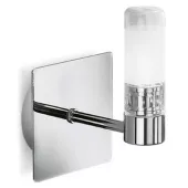 LineaLight Bathroom&MuchMore бра, 15х10см, 1 плаф., мат. стекло с прозрачной кромкой, хром, 1xG9 4