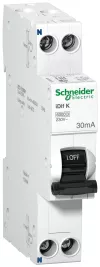 Автоматический выключатель дифференциального тока (АВДТ) Schneider Electric Acti9 iDif K, 16A, 30mA, тип A, кривая отключения C, 2 полюса, 6kA, электронного типа, ширина 1 модуль DIN