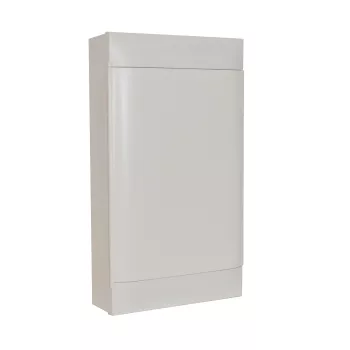 Пластиковый щиток на 36 модулей (3х12) Legrand Practibox S для накладного монтажа, цвет двери белый