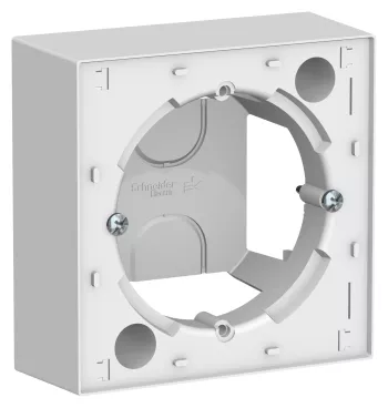 Коробка для накладного монтажа (комбинируемая) Schneider Electric Atlas Design, белый