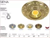 FEDE Светильник встраиваемый из латуни круглый  серия SIENA цвет BRIGHT GOLD
