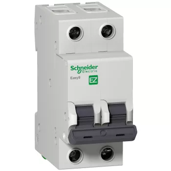 Автоматический выключатель Schneider Electric Easy9, 2 полюса, 63A, тип C, 4,5kA