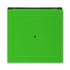 ABB Levit зелёный / дымчатый чёрный Накладка для выключателя карточного