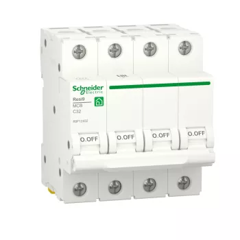 Автоматический выключатель Schneider Electric Resi9, 4 полюса, 32A, тип C, 6kA