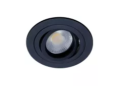 Donolux светильник встраиваемый, поворотный круглый, MR16,D92 H54, max 50w GU5,3, чёрный