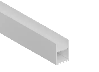 Накладной/подвесной алюминиевый профиль, 50х73х2000, Цвет: Белый. RAL9003