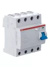 Устройство защитного отключения (УЗО) ABB F200, 4 полюса, 80A, 30 mA, тип AC, электро-механическое, ширина 4 DIN-модуля