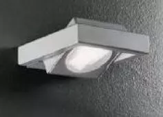 LineaLight Moderncollection бра , белое мат. стекло, 15х17,5х3см, 1хG9 60W 230V , серая арматура