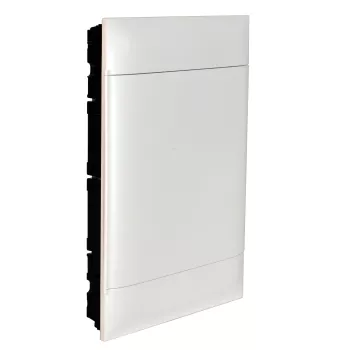 Пластиковый щиток на 54 модуля (3х18) Legrand Practibox S для встраиваемого монтажа в полые стены, цвет двери белый