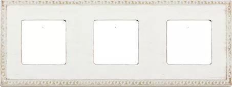 Рамка Fede Toledo на 3 поста, универсальная, white decape