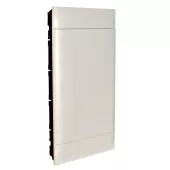 Пластиковый щиток на 48 модулей (4х12) Legrand Practibox S для встраиваемого монтажа в твёрдые стены, цвет двери белый