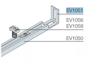 Abb TUR P Кронштейн для монтажа EV1050 (25шт)