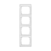 Рамка Jung SL 500 на 4 поста, вертикальная, белый