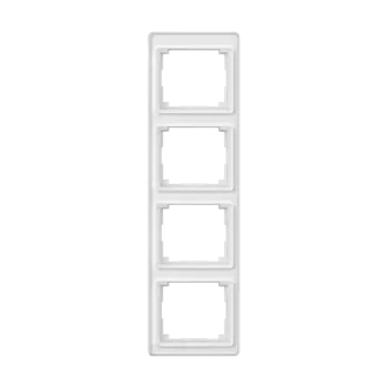 Рамка Jung SL 500 на 4 поста, вертикальная, белый