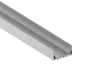 Накладной/подвесной алюминиевый профиль 70х35х2000. Цвет: Анодированное серебо