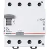 Устройство защитного отключения (УЗО) Legrand RX3, 4 полюса, 40A, 100 mA, тип AC, электро-механическое, ширина 4 DIN-модуля