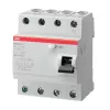 Устройство защитного отключения (УЗО) ABB FH200, 4 полюса, 40A, 100 mA, тип AC, электро-механическое, ширина 4 DIN-модуля