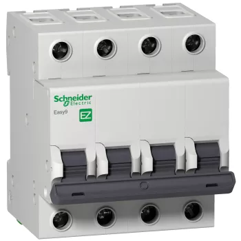 Автоматический выключатель Schneider Electric Easy9, 4 полюса, 32A, тип C, 4,5kA