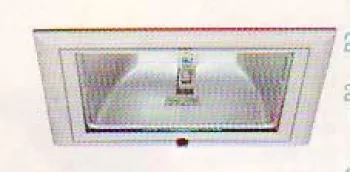 Leonardo Square Светильник встраиваемый квадратный 1x150W RX7s, титан