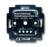 Светорегулятор поворотно-нажимной ABB Impuls для люминесцентных ламп с управляемым эпра, без нейтрали, шампань