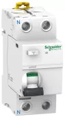 Устройство защитного отключения (УЗО) Schneider Electric Acti9 iID, 2 полюса, 25A, 10 mA, тип AC, электро-механическое, ширина 2 DIN-модуля