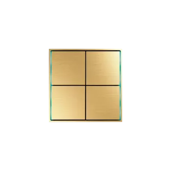 Сенсорный кнопочный модуль KNX, 4/8 группы, глянцевое золото. Серия устройств: DKNX