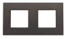 Abb NIE Рамка 2-постовая, серия Zenit, цвет антрацит