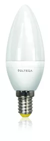 Voltega SIMPLE Лампа светодиодная свеча 6W Dim Е14 2800К мат.стекло