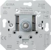 Светорегулятор поворотно-нажимной Gira S-Color для ламп накаливания 230в и электронных трансформаторов 12в, без нейтрали, черный