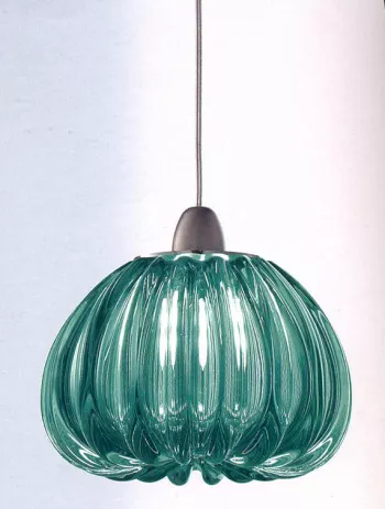 DIAMANTE SP подвес одинарный, зеленое стекло, никель, 1*75W G9, Vistosi