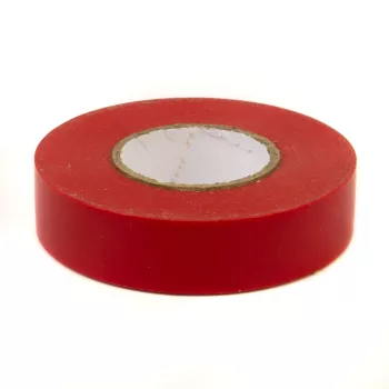 Изоляционная лента, красная, толщина 0,13мм, 15мм Х 10м, DKC