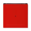 ABB Levit красный / дымчатый чёрный Накладка для выключателя карточного