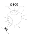 Настенный светодиодный светильник, 4x3Вт
