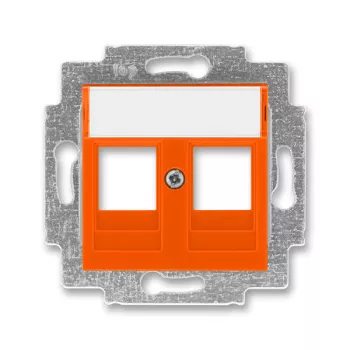 ABB Levit оранжевый Накладка с суппортом для информационных разъёмов